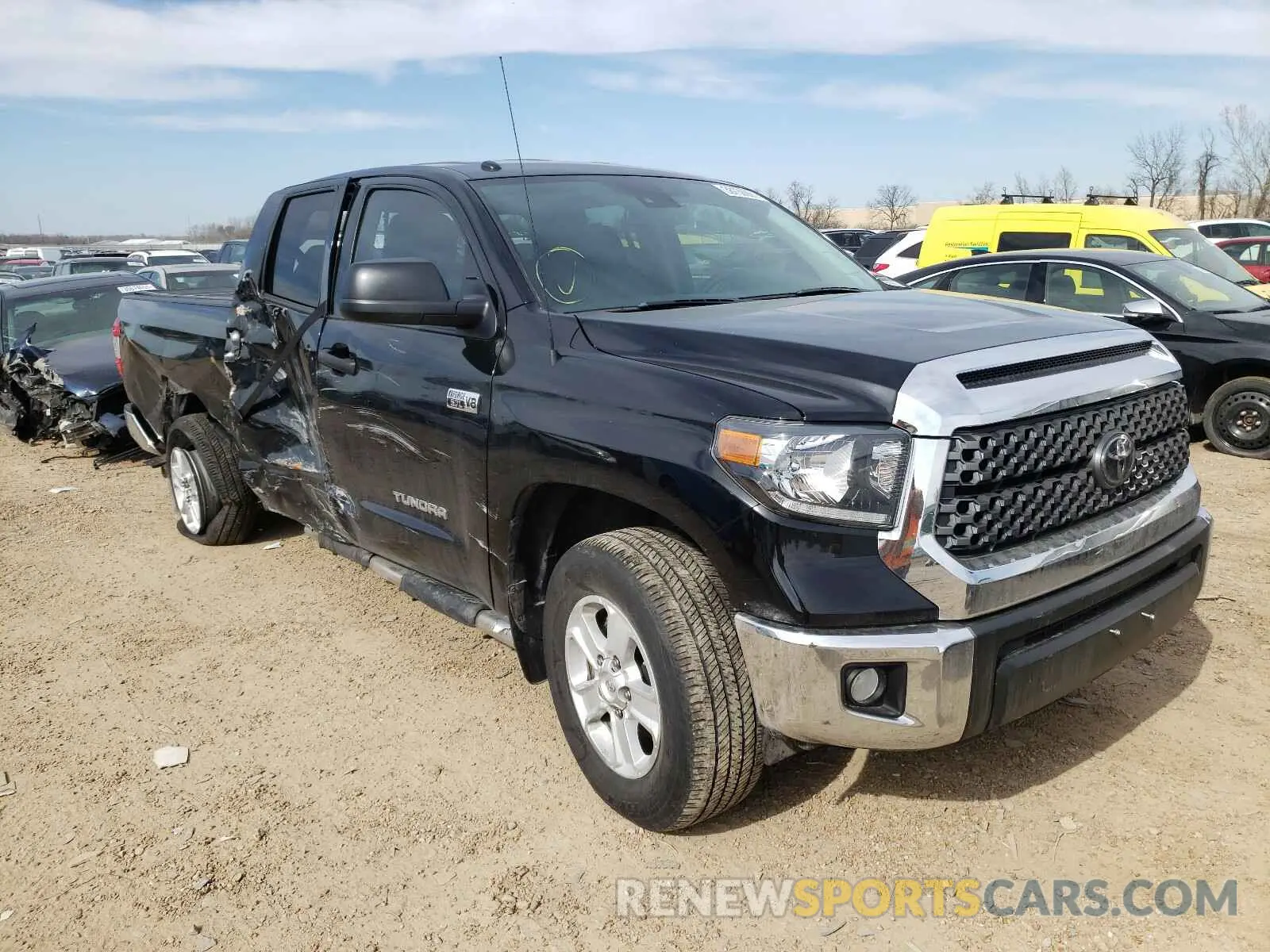 1 Photograph of a damaged car 5TFUW5F11KX794286 TOYOTA TUNDRA 2019