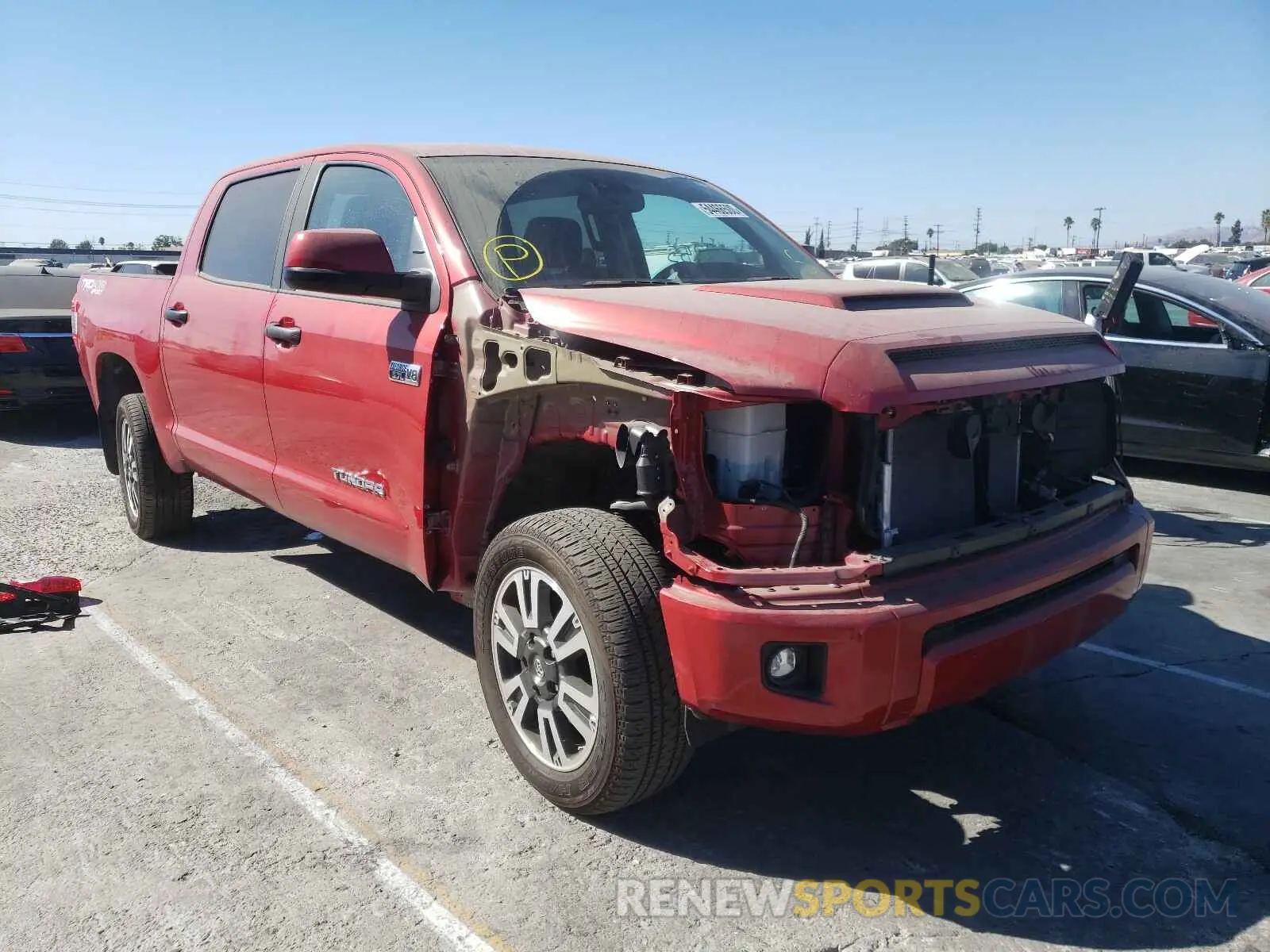 1 Photograph of a damaged car 5TFDY5F11LX888485 TOYOTA TUNDRA 2020