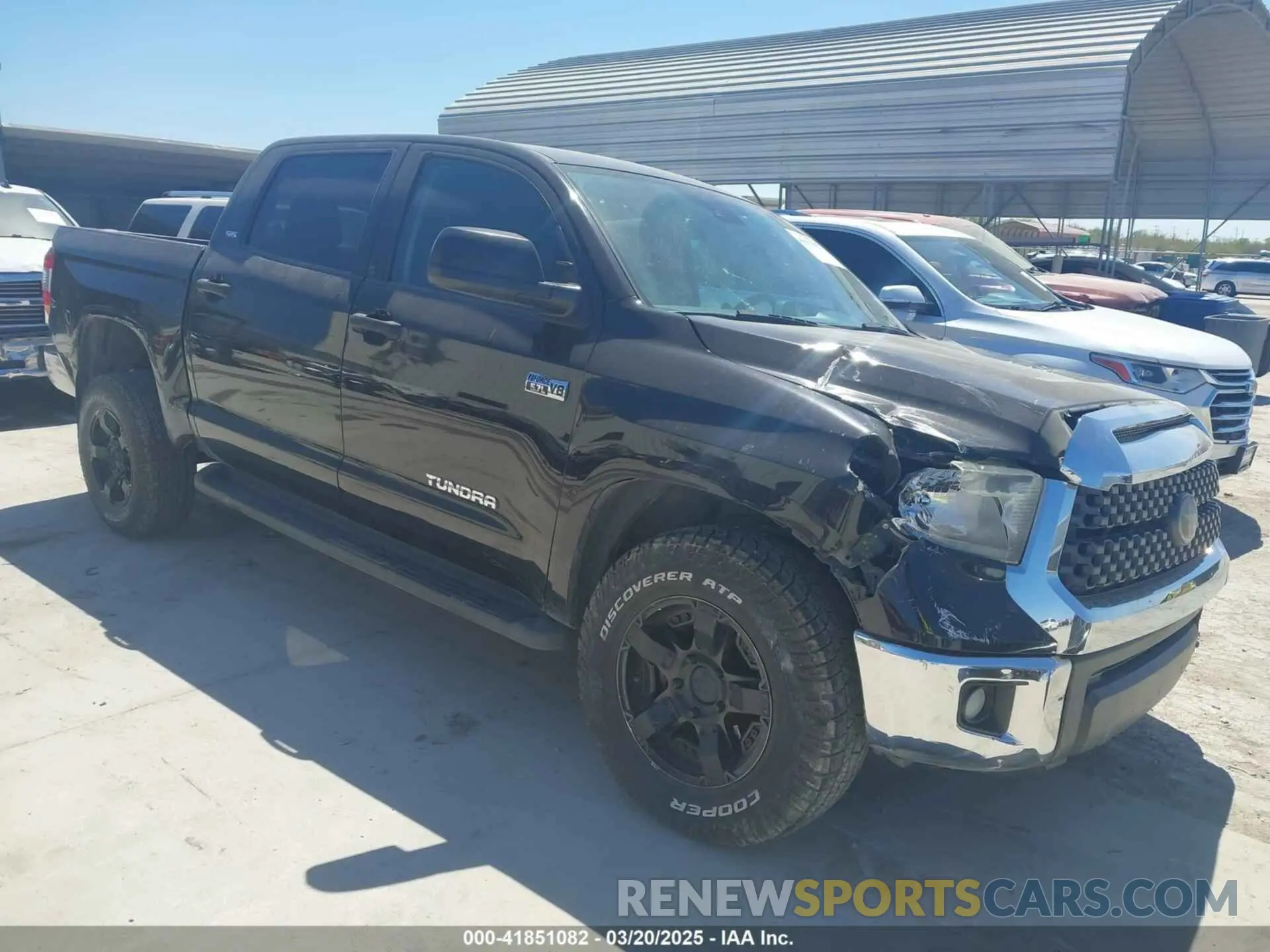1 Photograph of a damaged car 5TFDY5F15LX908821 TOYOTA TUNDRA 2020