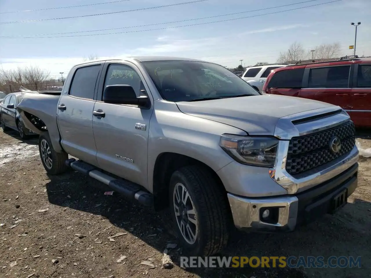 1 Photograph of a damaged car 5TFDY5F1XLX893247 TOYOTA TUNDRA 2020