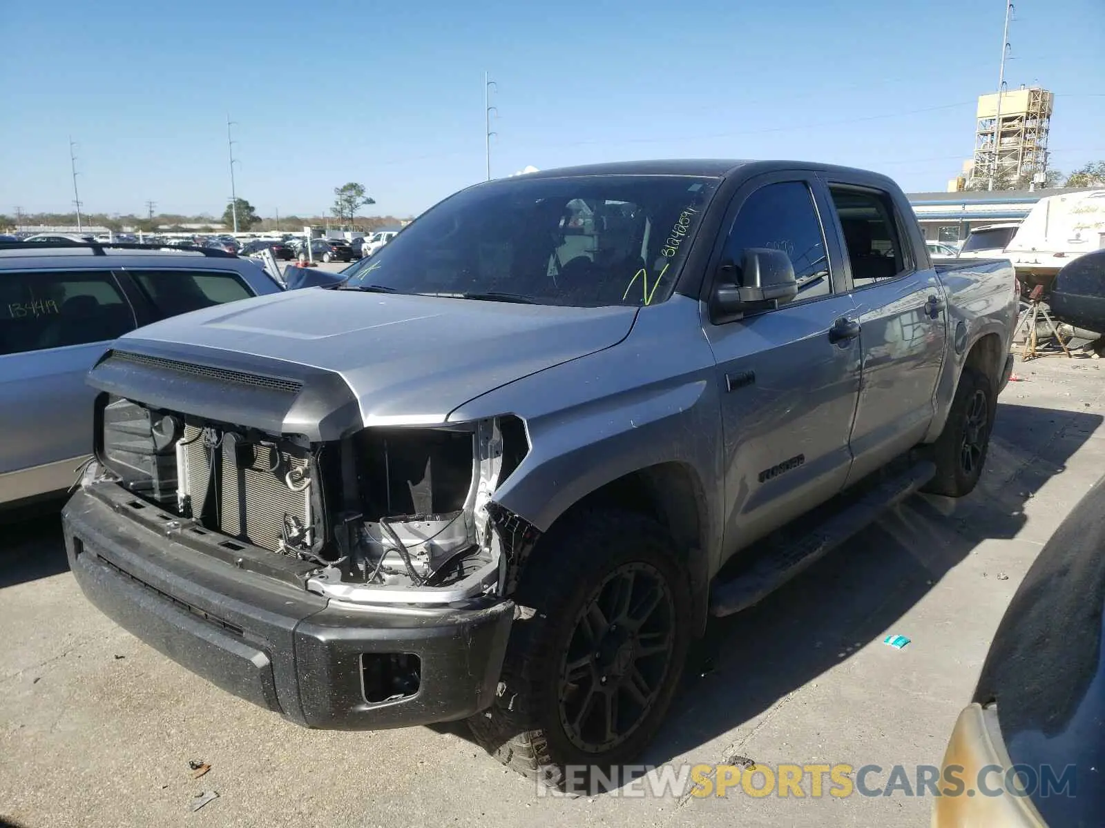 2 Photograph of a damaged car 5TFEY5F14LX258559 TOYOTA TUNDRA 2020