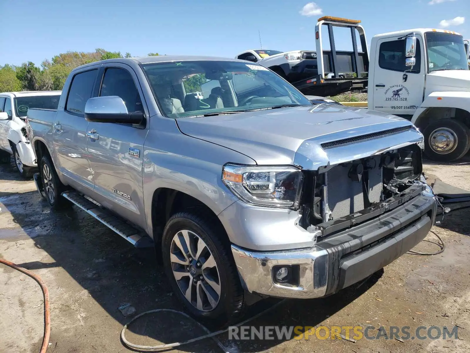 1 Photograph of a damaged car 5TFFY5F12LX257608 TOYOTA TUNDRA 2020