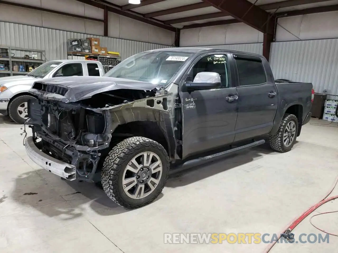 1 Photograph of a damaged car 5TFAY5F13MX025496 TOYOTA TUNDRA 2021