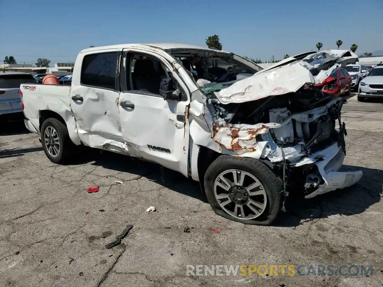 4 Фотография поврежденного автомобиля 5TFDY5F10MX039076 TOYOTA TUNDRA 2021