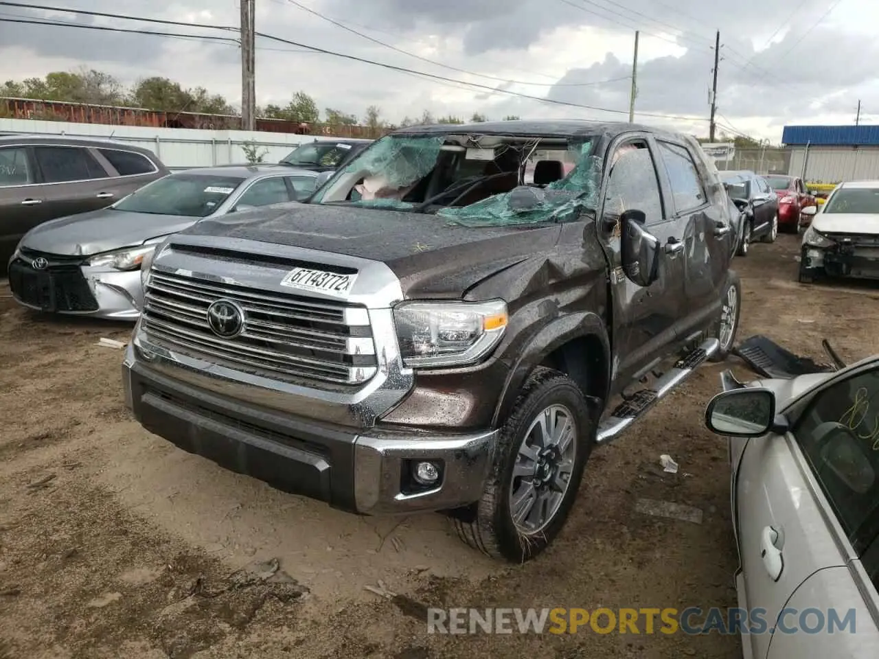2 Photograph of a damaged car 5TFGY5F17MX278377 TOYOTA TUNDRA 2021