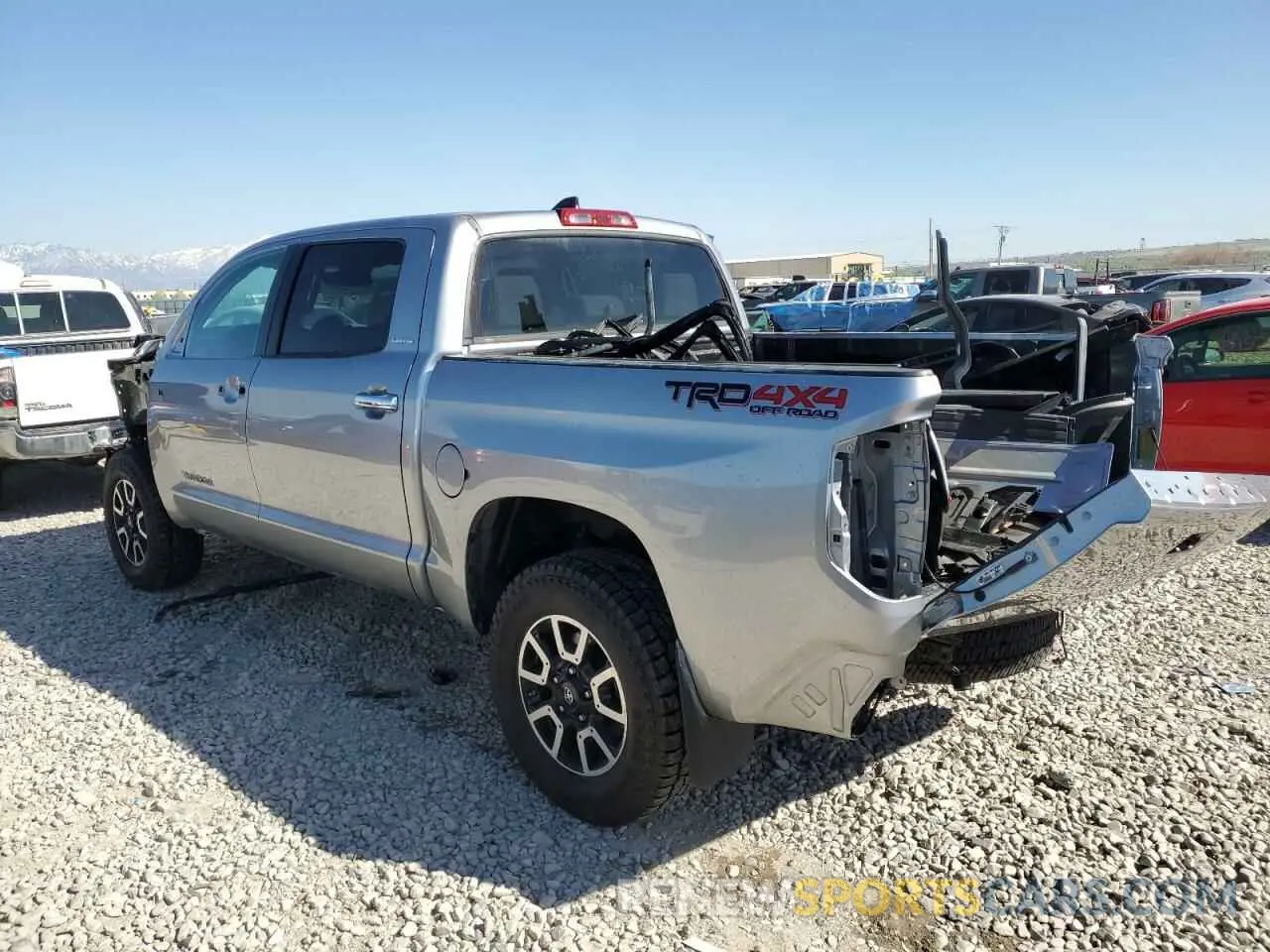 2 Photograph of a damaged car 5TFHY5F13MX007255 TOYOTA TUNDRA 2021