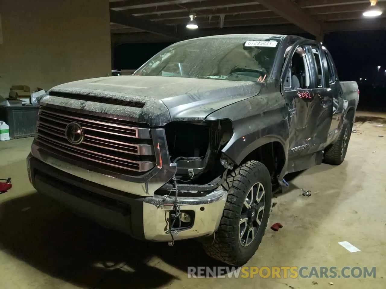 2 Photograph of a damaged car 5TFHY5F16MX991128 TOYOTA TUNDRA 2021