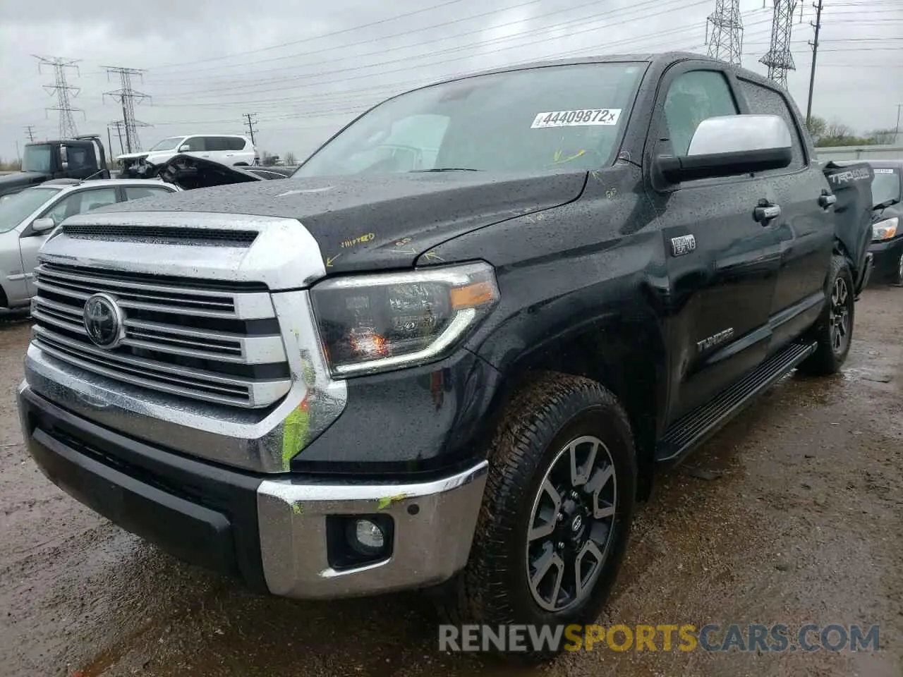 2 Photograph of a damaged car 5TFHY5F17MX992322 TOYOTA TUNDRA 2021