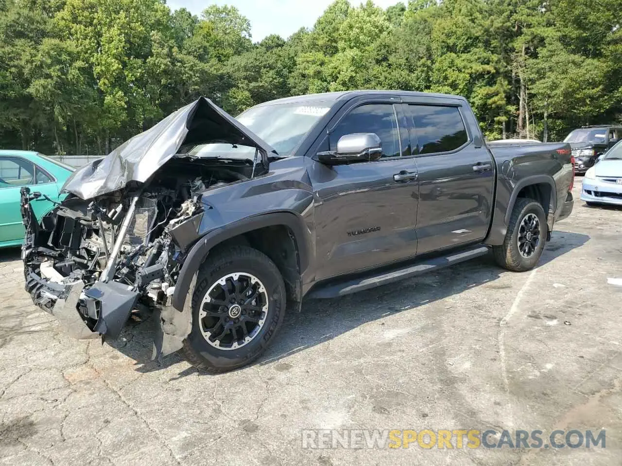 1 Photograph of a damaged car 5TFLA5AB6NX010098 TOYOTA TUNDRA 2022