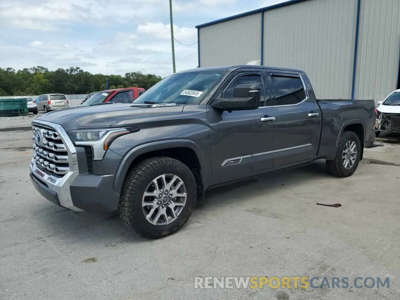 1 Photograph of a damaged car 5TFMC5ECXNX001423 TOYOTA TUNDRA 2022