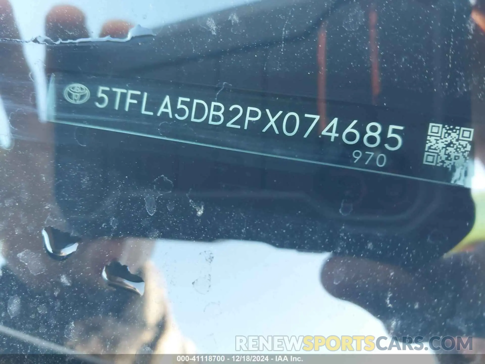 9 Фотография поврежденного автомобиля 5TFLA5DB2PX074685 TOYOTA TUNDRA 2023