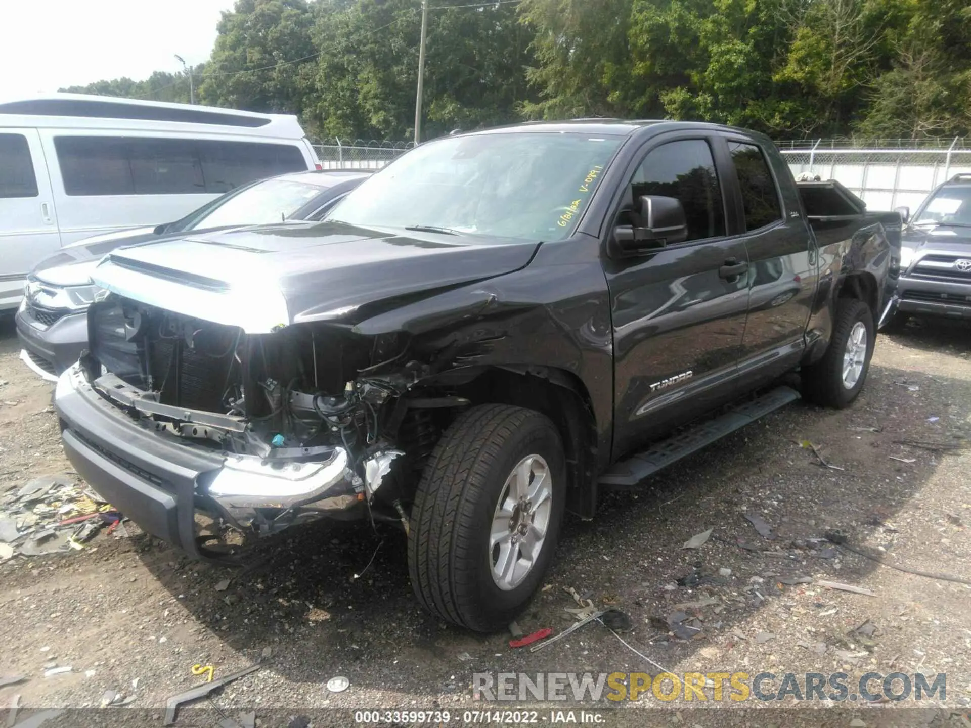 2 Photograph of a damaged car 5TFRM5F19KX140891 TOYOTA TUNDRA 2WD 2019