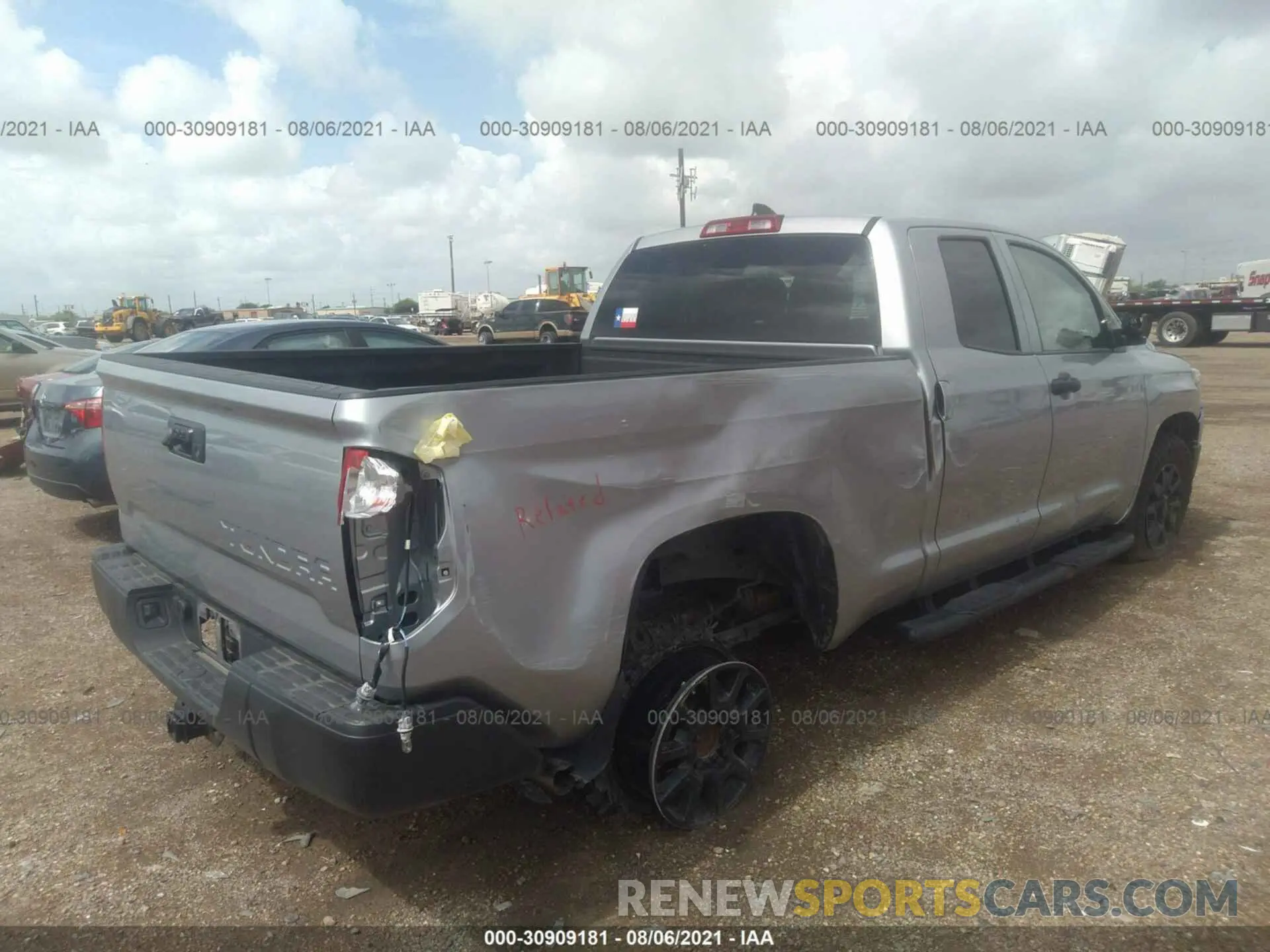 4 Фотография поврежденного автомобиля 5TFRY5F17MX273902 TOYOTA TUNDRA 2WD 2021