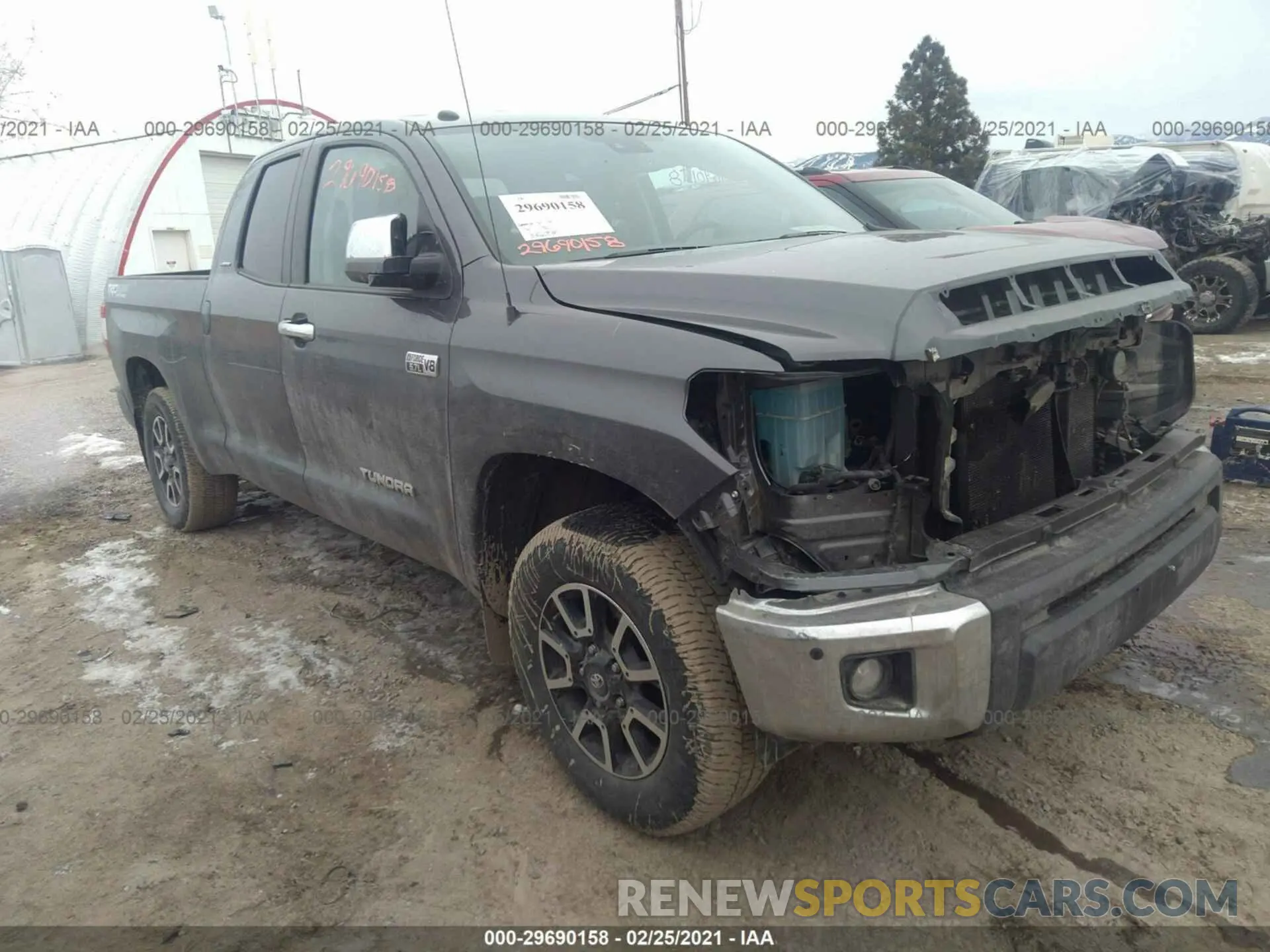 1 Photograph of a damaged car 5TFBY5F1XKX836326 TOYOTA TUNDRA 4WD 2019