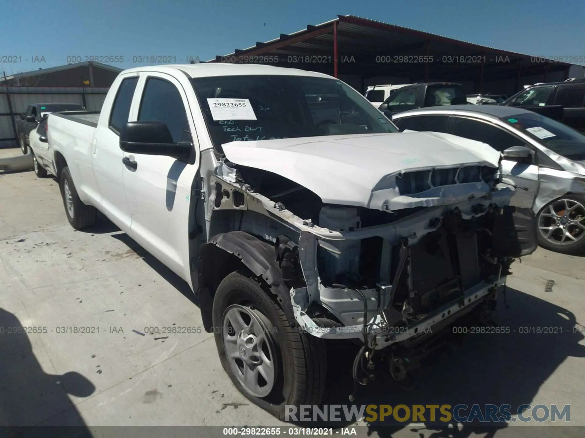 1 Photograph of a damaged car 5TFCY5F17LX025704 TOYOTA TUNDRA 4WD 2020