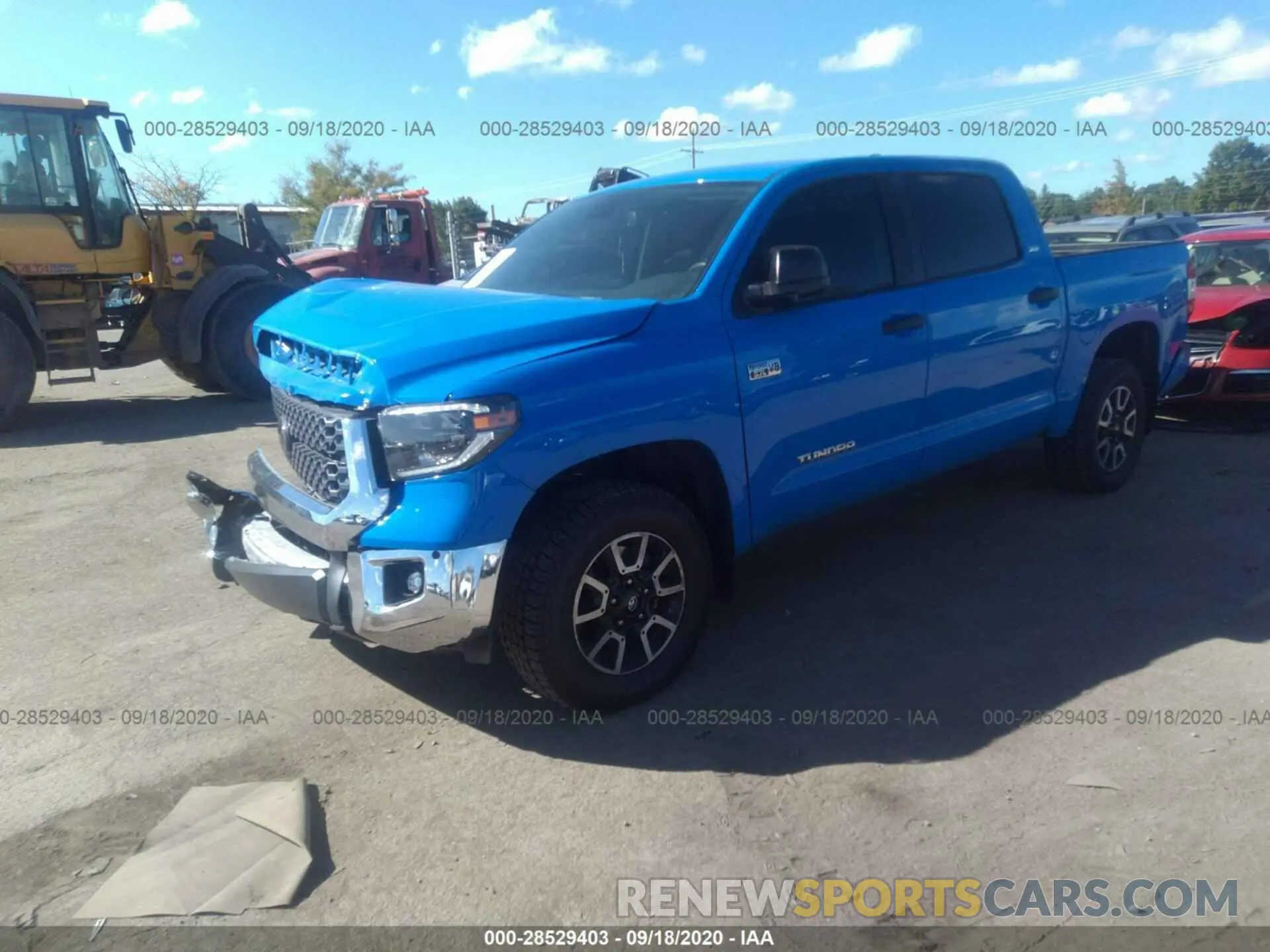 2 Photograph of a damaged car 5TFDY5F10LX922349 TOYOTA TUNDRA 4WD 2020
