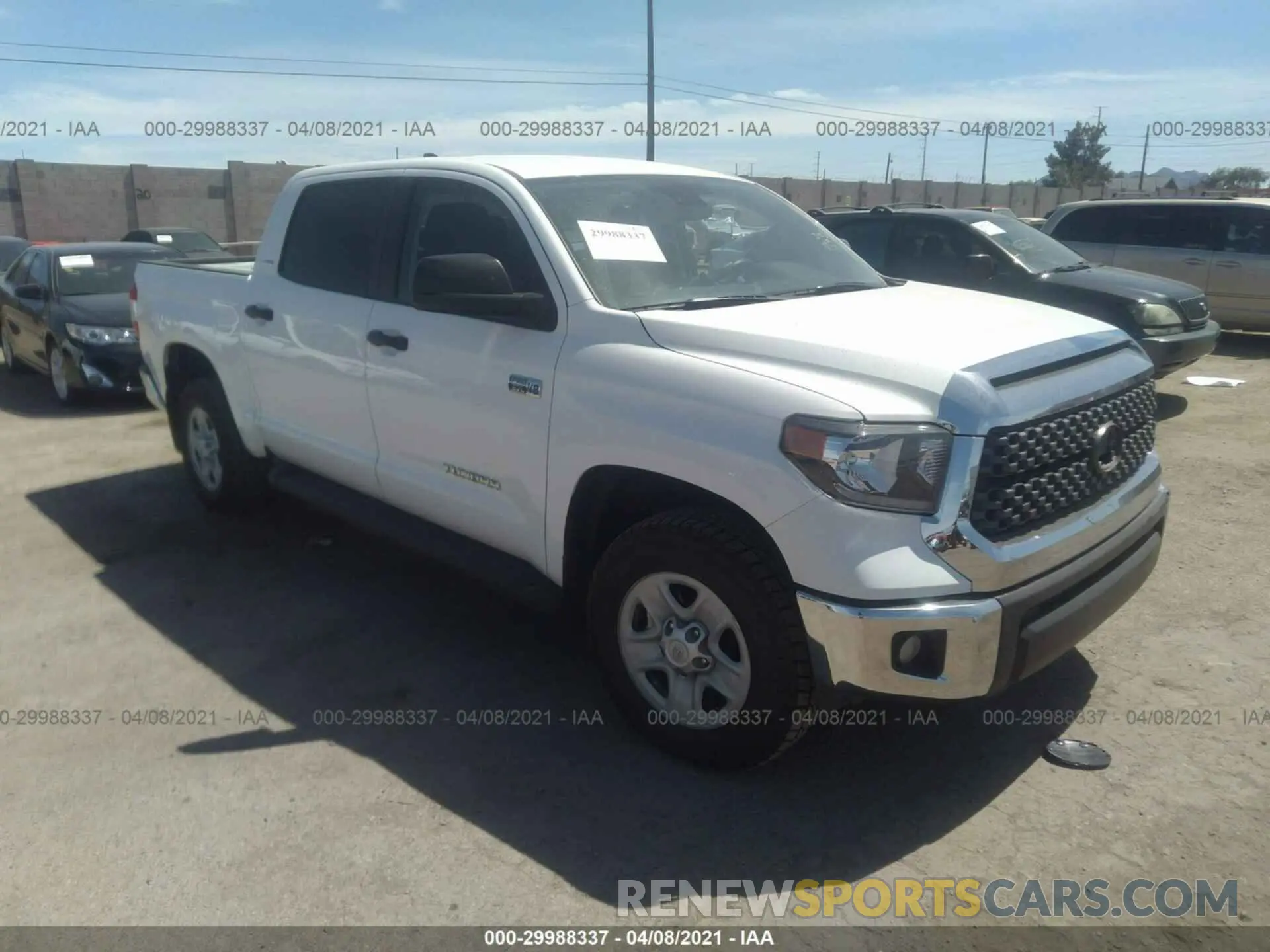1 Photograph of a damaged car 5TFDY5F12LX914219 TOYOTA TUNDRA 4WD 2020