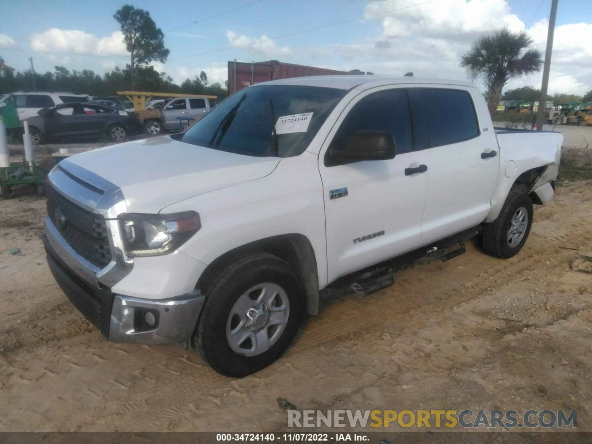 2 Photograph of a damaged car 5TFDY5F15LX933394 TOYOTA TUNDRA 4WD 2020