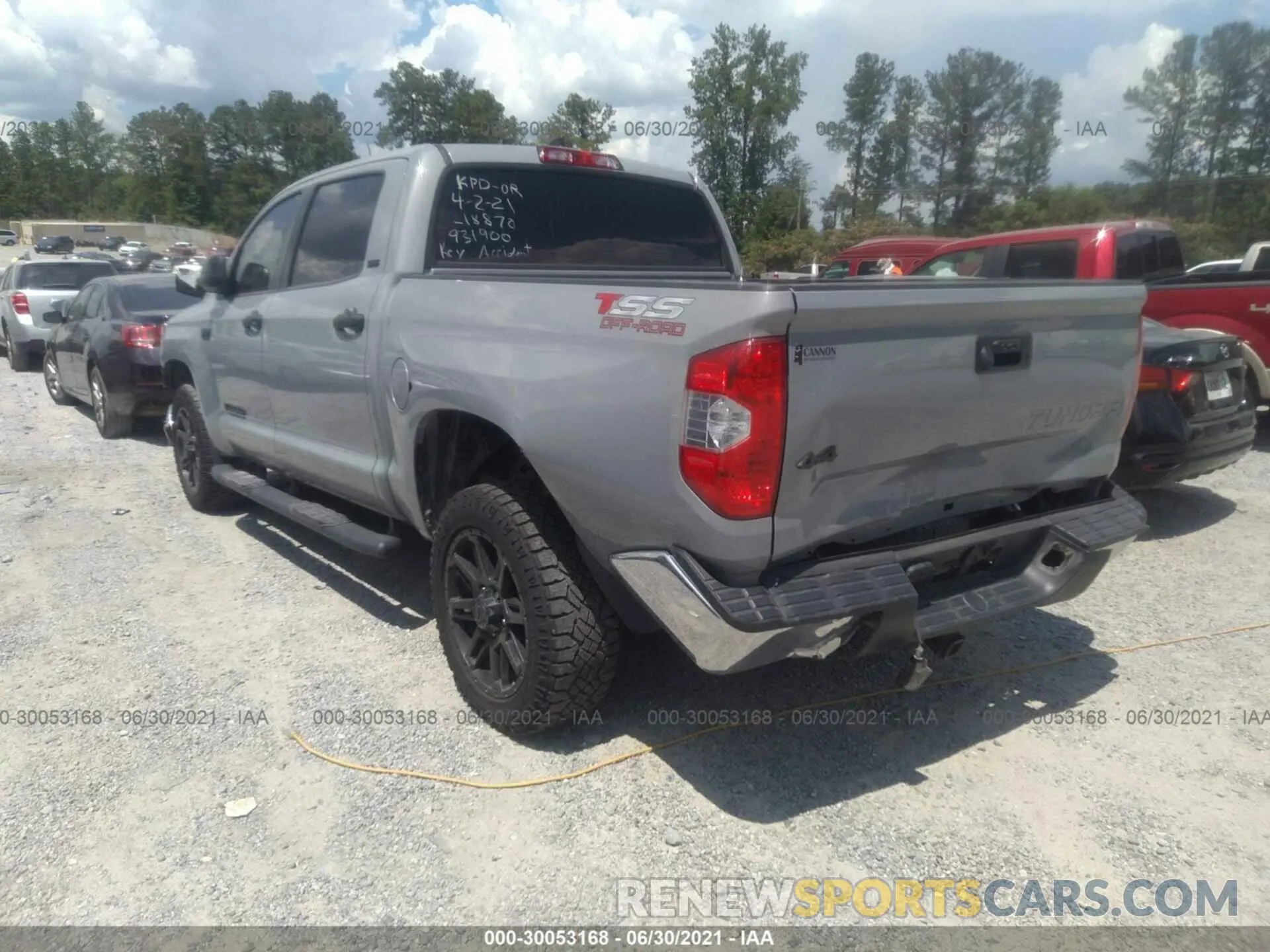 3 Photograph of a damaged car 5TFDY5F16LX931900 TOYOTA TUNDRA 4WD 2020
