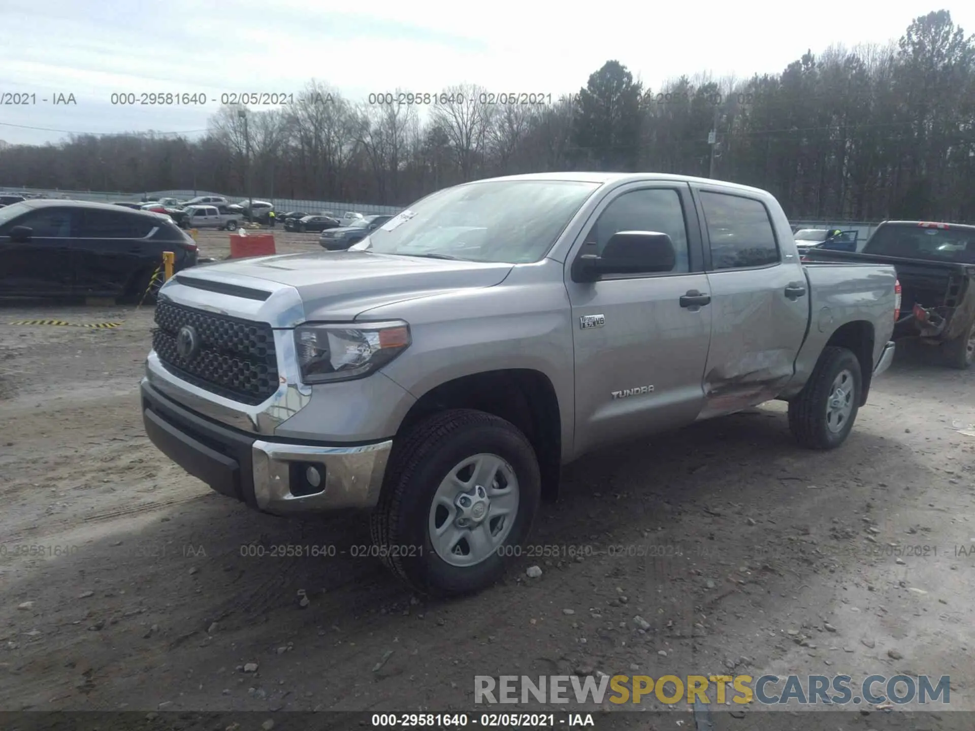 2 Photograph of a damaged car 5TFDY5F17LX911445 TOYOTA TUNDRA 4WD 2020