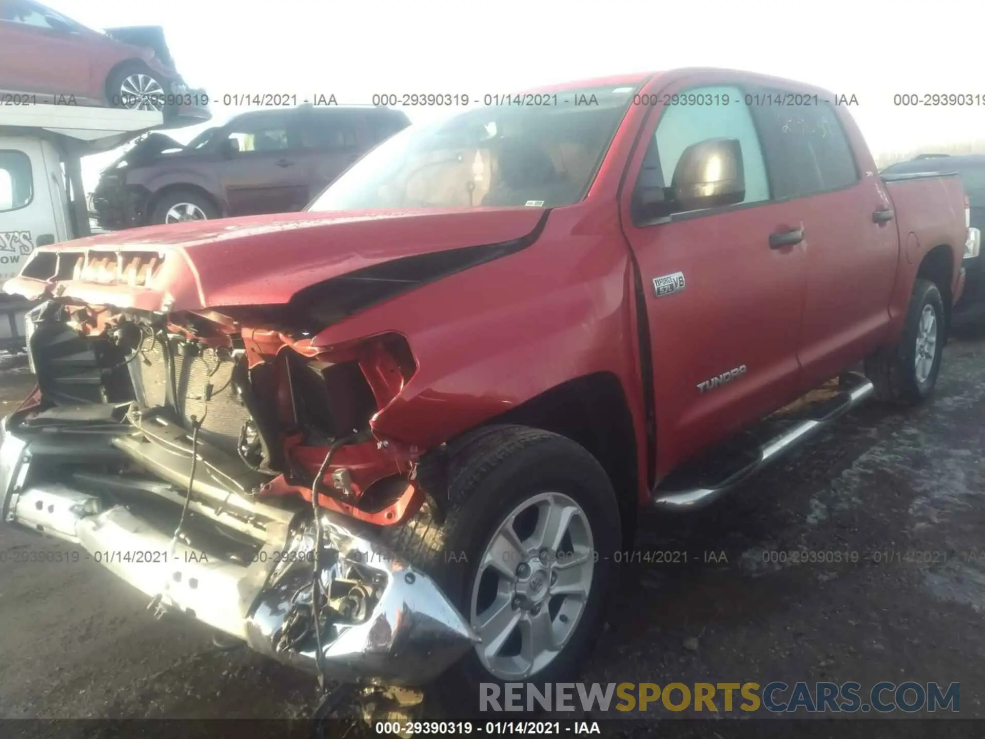 2 Photograph of a damaged car 5TFDY5F1XLX877761 TOYOTA TUNDRA 4WD 2020