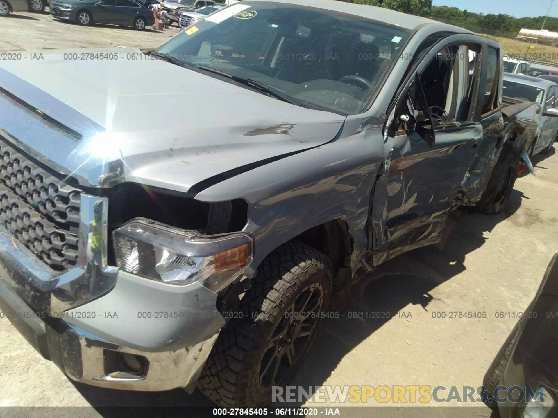 2 Photograph of a damaged car 5TFUY5F15LX896332 TOYOTA TUNDRA 4WD 2020