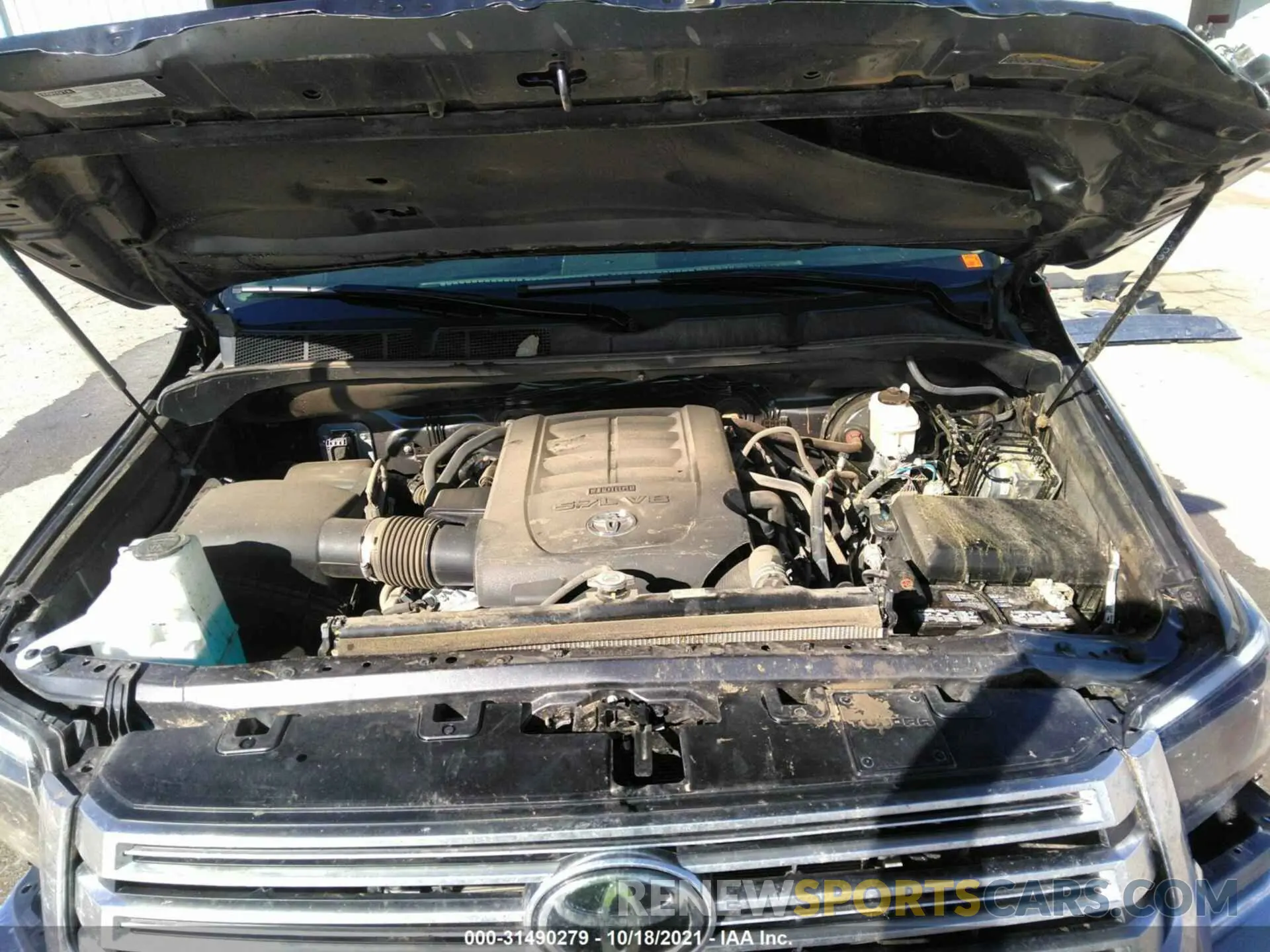 10 Photograph of a damaged car 5TFBY5F15MX023348 TOYOTA TUNDRA 4WD 2021