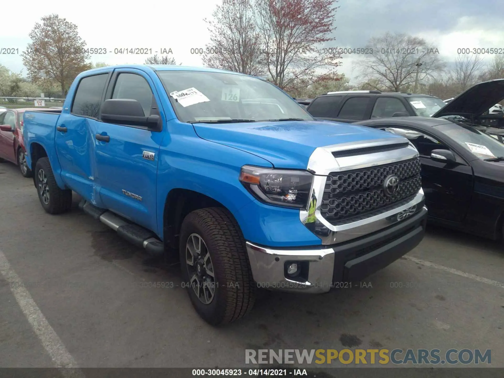 1 Photograph of a damaged car 5TFDY5F16MX995386 TOYOTA TUNDRA 4WD 2021