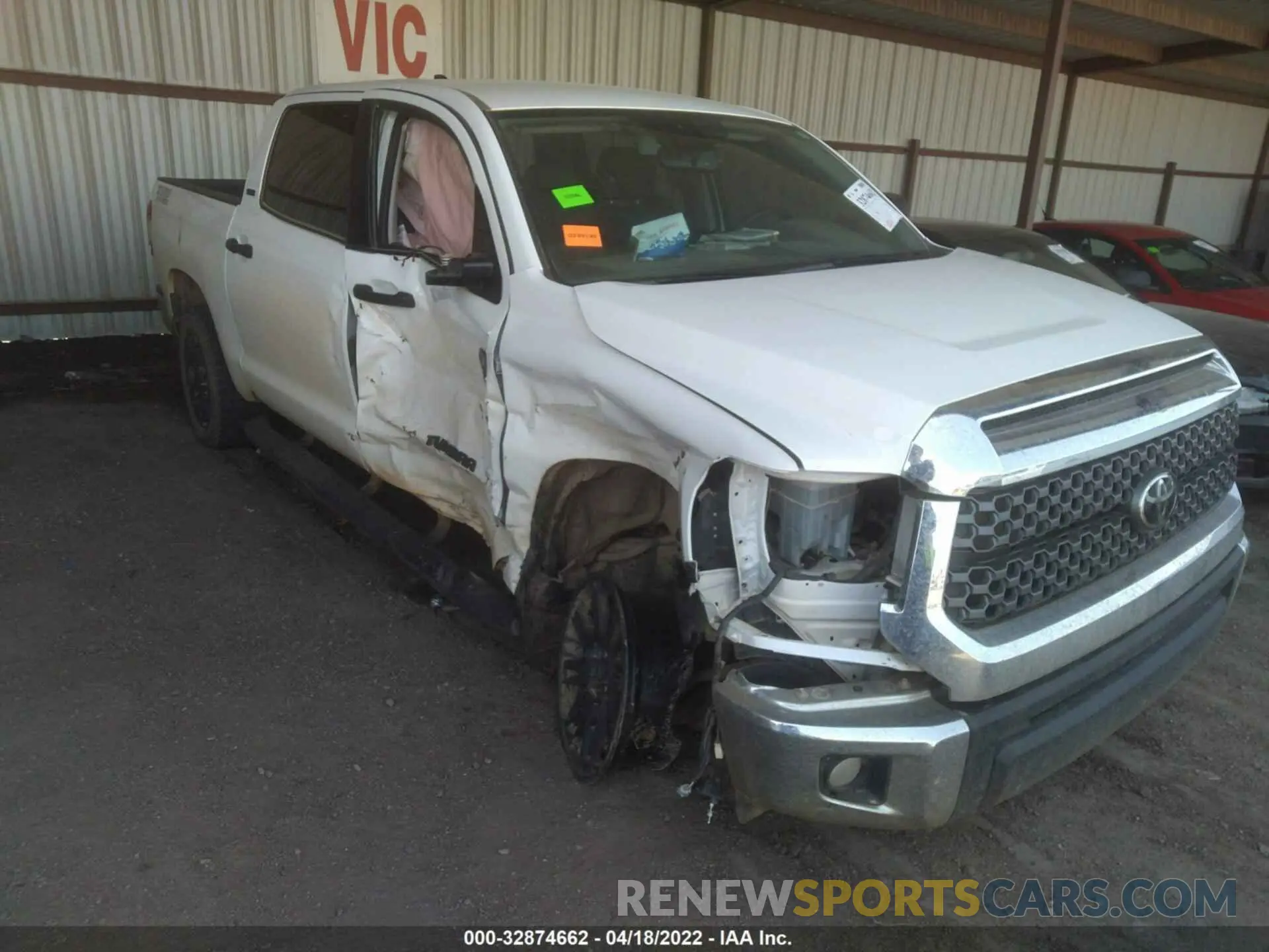 1 Photograph of a damaged car 5TFDY5F17MX970562 TOYOTA TUNDRA 4WD 2021