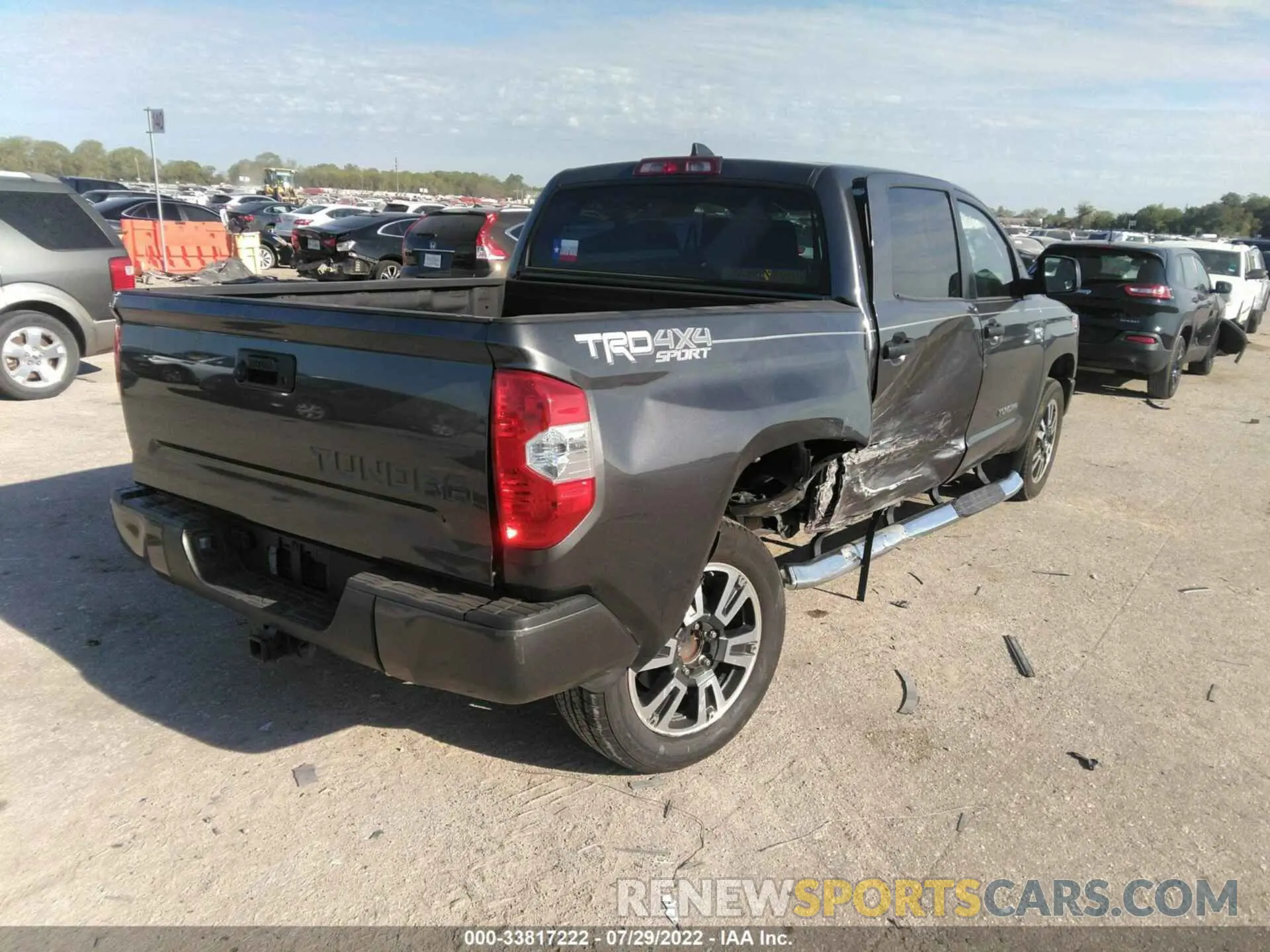 4 Фотография поврежденного автомобиля 5TFDY5F17MX973333 TOYOTA TUNDRA 4WD 2021