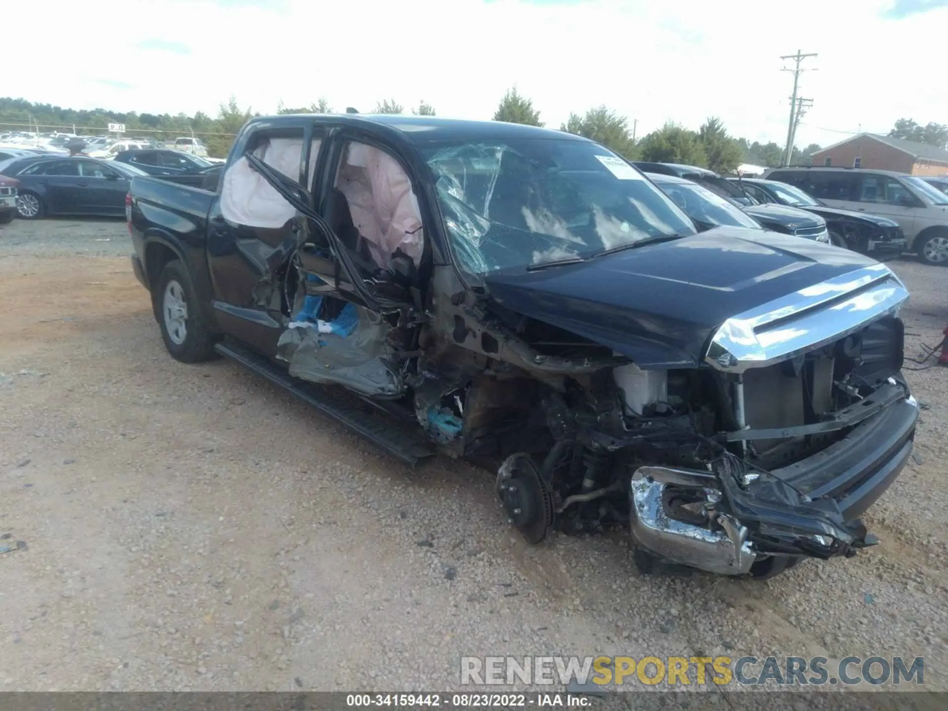 1 Photograph of a damaged car 5TFDY5F18MX982638 TOYOTA TUNDRA 4WD 2021