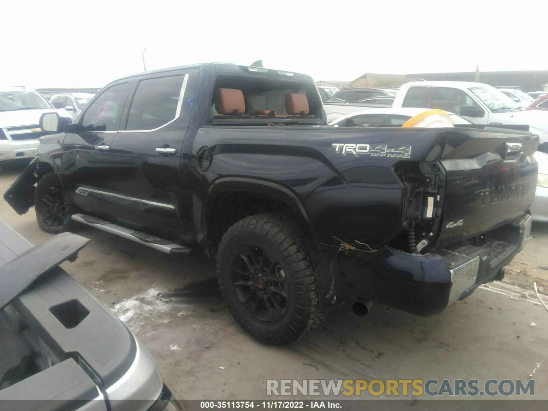 3 Фотография поврежденного автомобиля 5TFMA5DB0NX048555 TOYOTA TUNDRA 4WD 2022