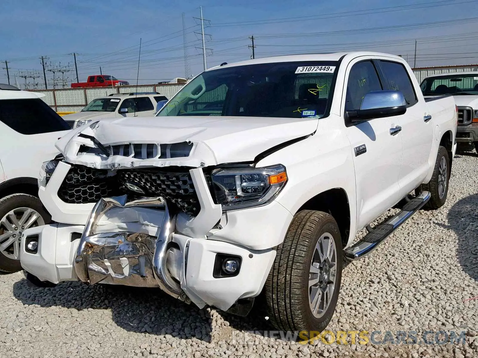 2 Photograph of a damaged car 5TFAY5F19KX785252 TOYOTA TUNDRA CRE 2019