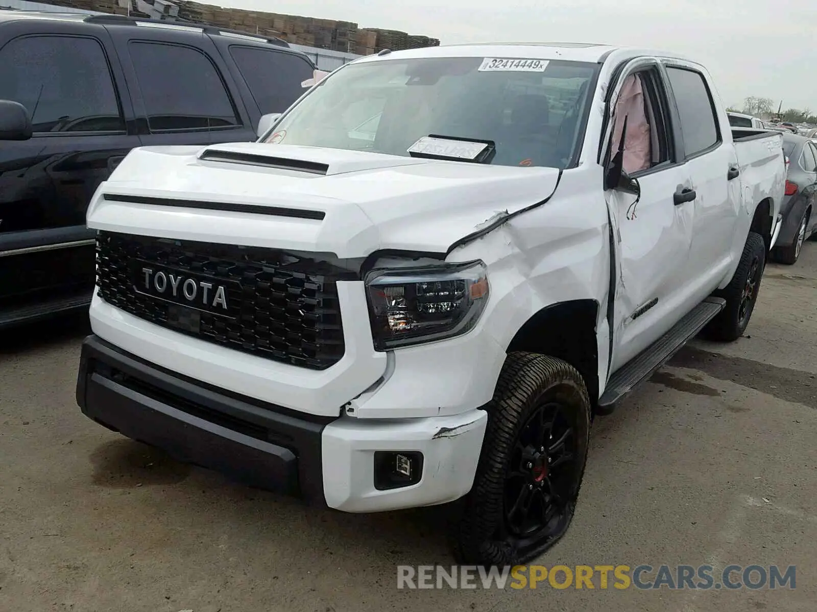 2 Photograph of a damaged car 5TFDY5F10KX803179 TOYOTA TUNDRA CRE 2019