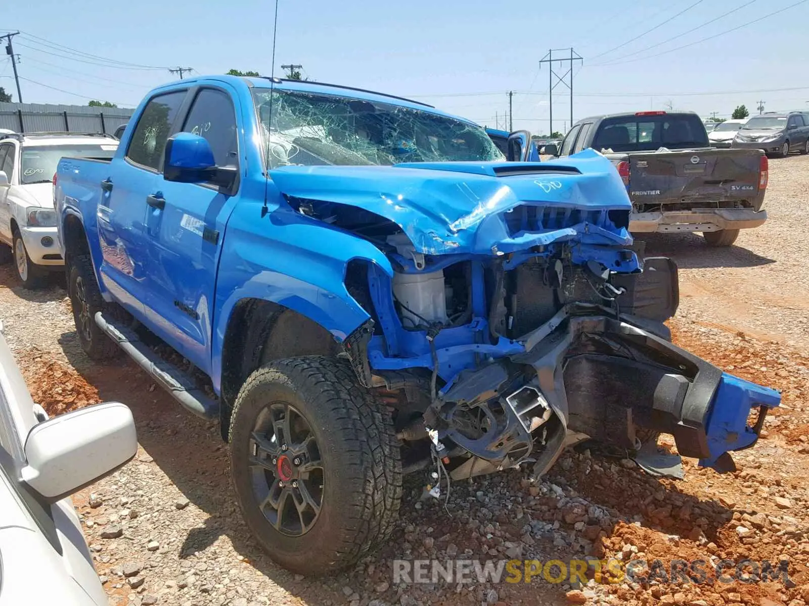 1 Photograph of a damaged car 5TFDY5F15KX786427 TOYOTA TUNDRA CRE 2019
