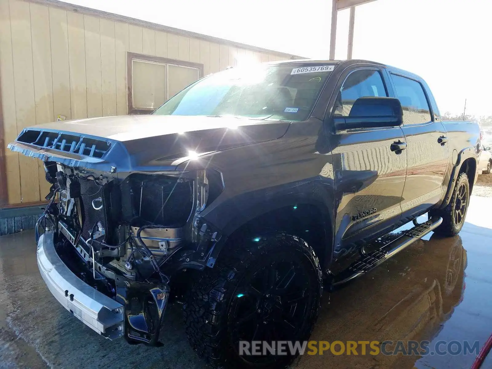 2 Photograph of a damaged car 5TFEM5F15KX134682 TOYOTA TUNDRA CRE 2019