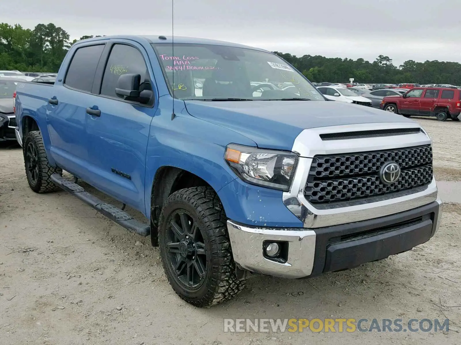 1 Photograph of a damaged car 5TFEM5F18KX135650 TOYOTA TUNDRA CRE 2019