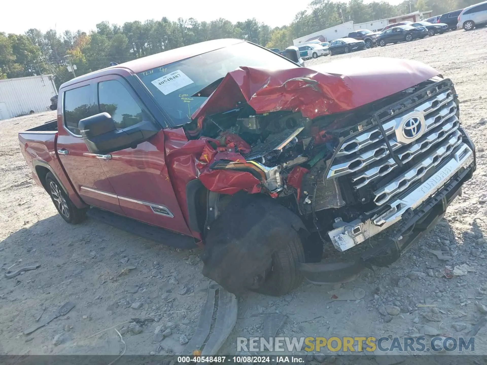 1 Photograph of a damaged car 5TFMC5AB0NX001167 TOYOTA TUNDRA HYBRID 2022