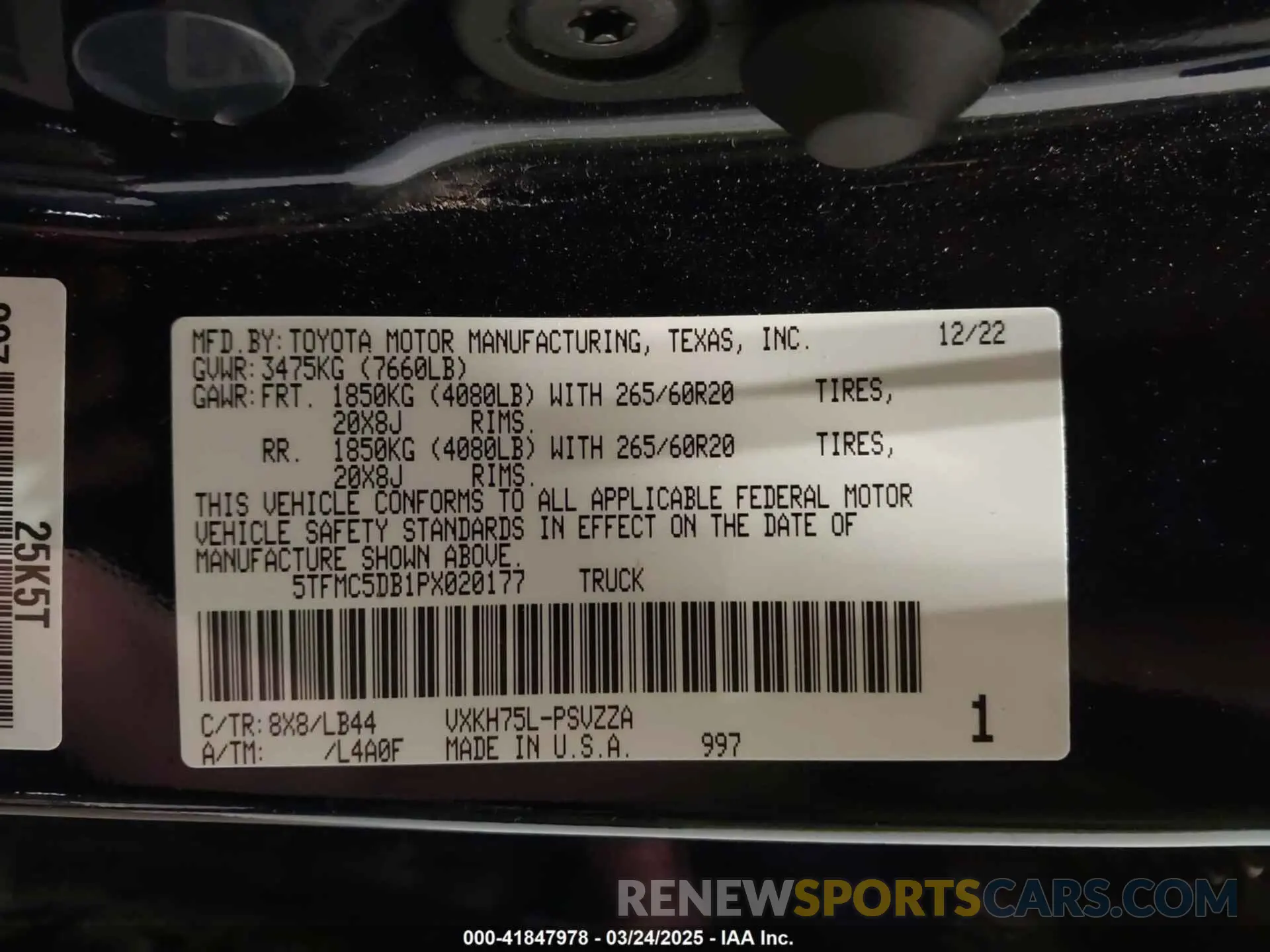 9 Photograph of a damaged car 5TFMC5DB1PX020177 TOYOTA TUNDRA HYBRID 2023
