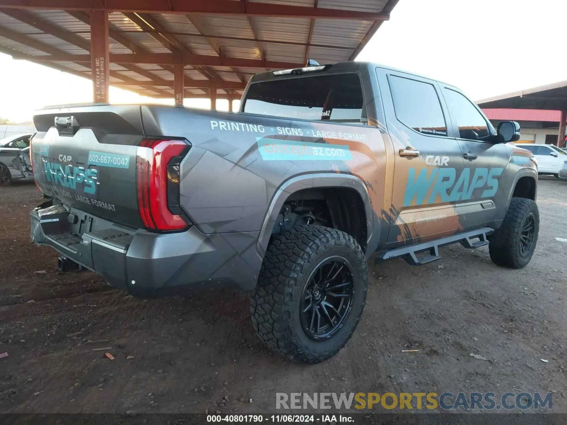 4 Фотография поврежденного автомобиля 5TFNC5DB4PX035860 TOYOTA TUNDRA HYBRID 2023
