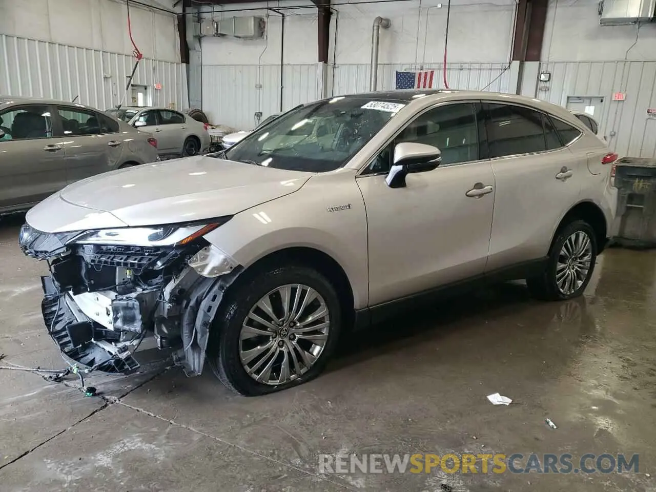 1 Photograph of a damaged car JTEAAAAH0MJ010843 TOYOTA VENZA 2021
