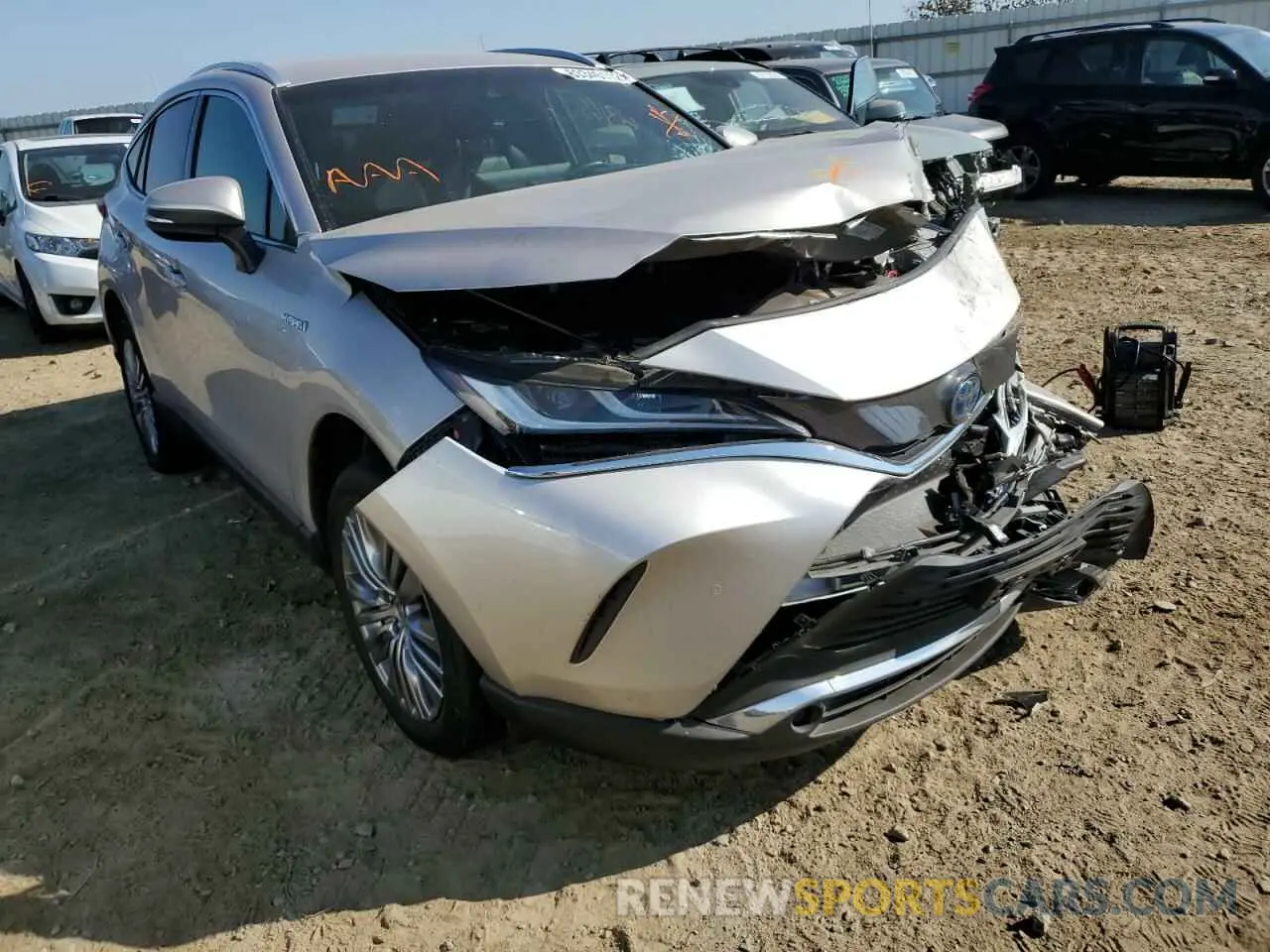 1 Photograph of a damaged car JTEAAAAH0MJ017453 TOYOTA VENZA 2021