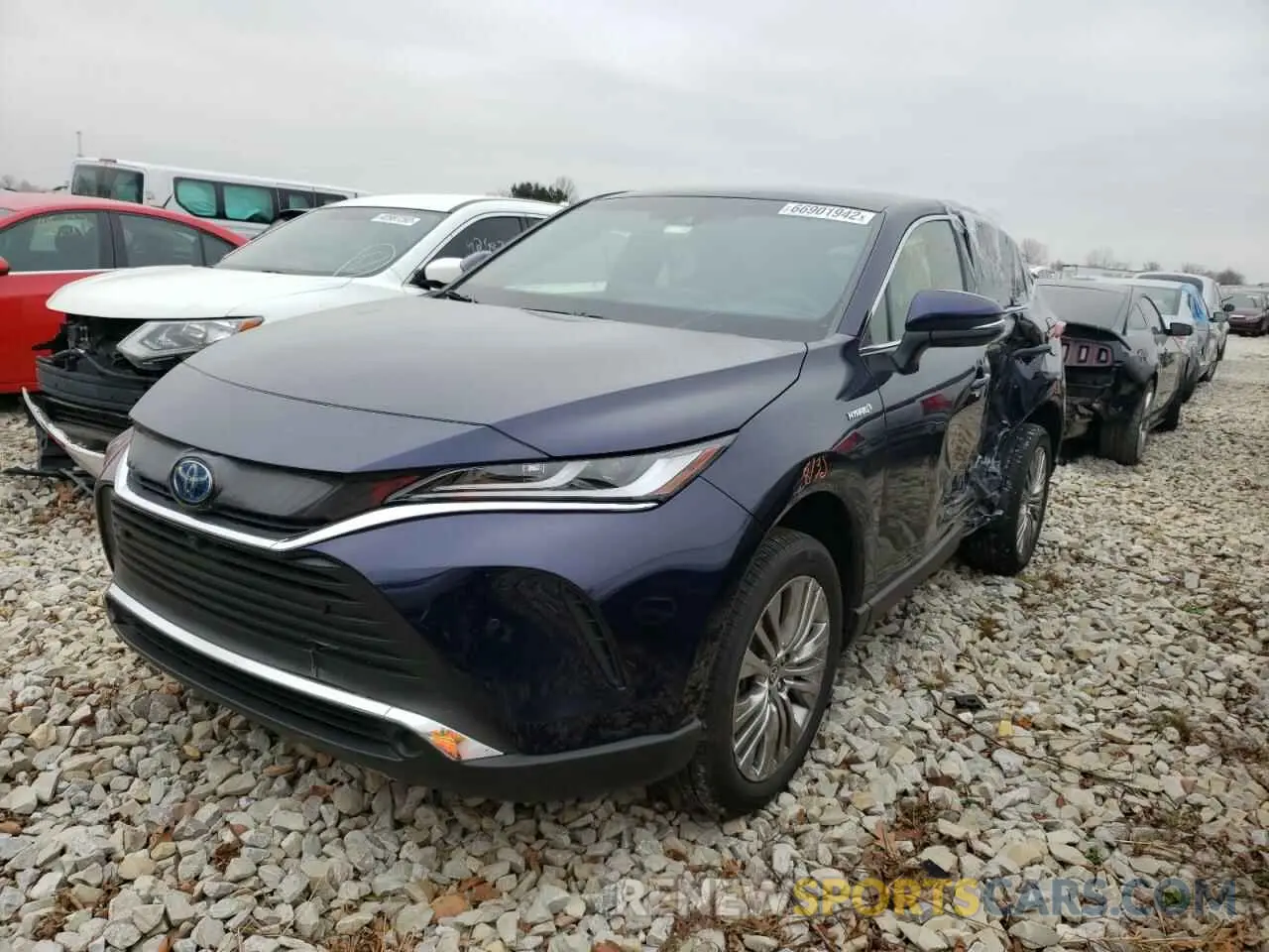 2 Photograph of a damaged car JTEAAAAH1MJ007594 TOYOTA VENZA 2021