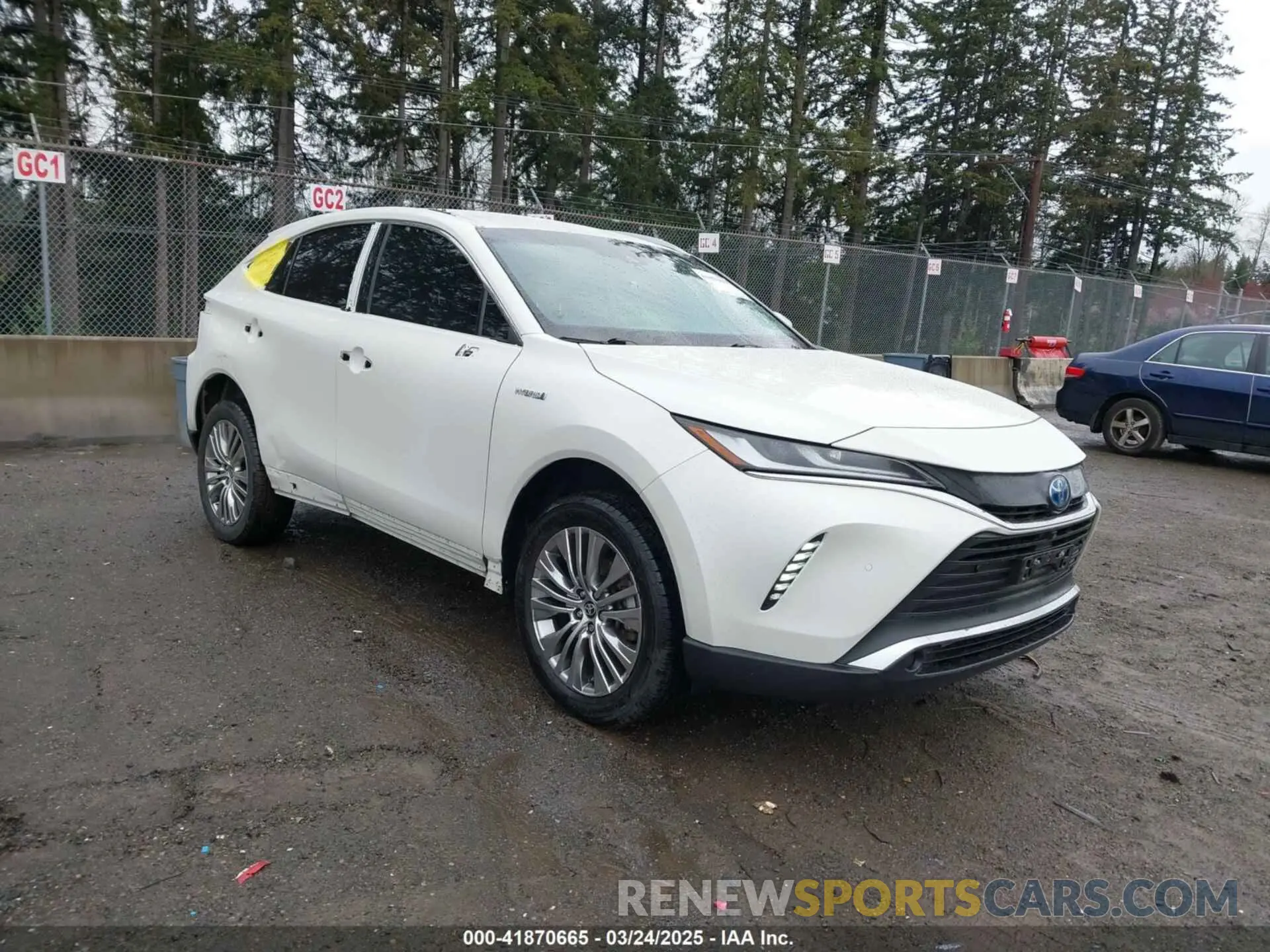 1 Photograph of a damaged car JTEAAAAH1MJ013086 TOYOTA VENZA 2021