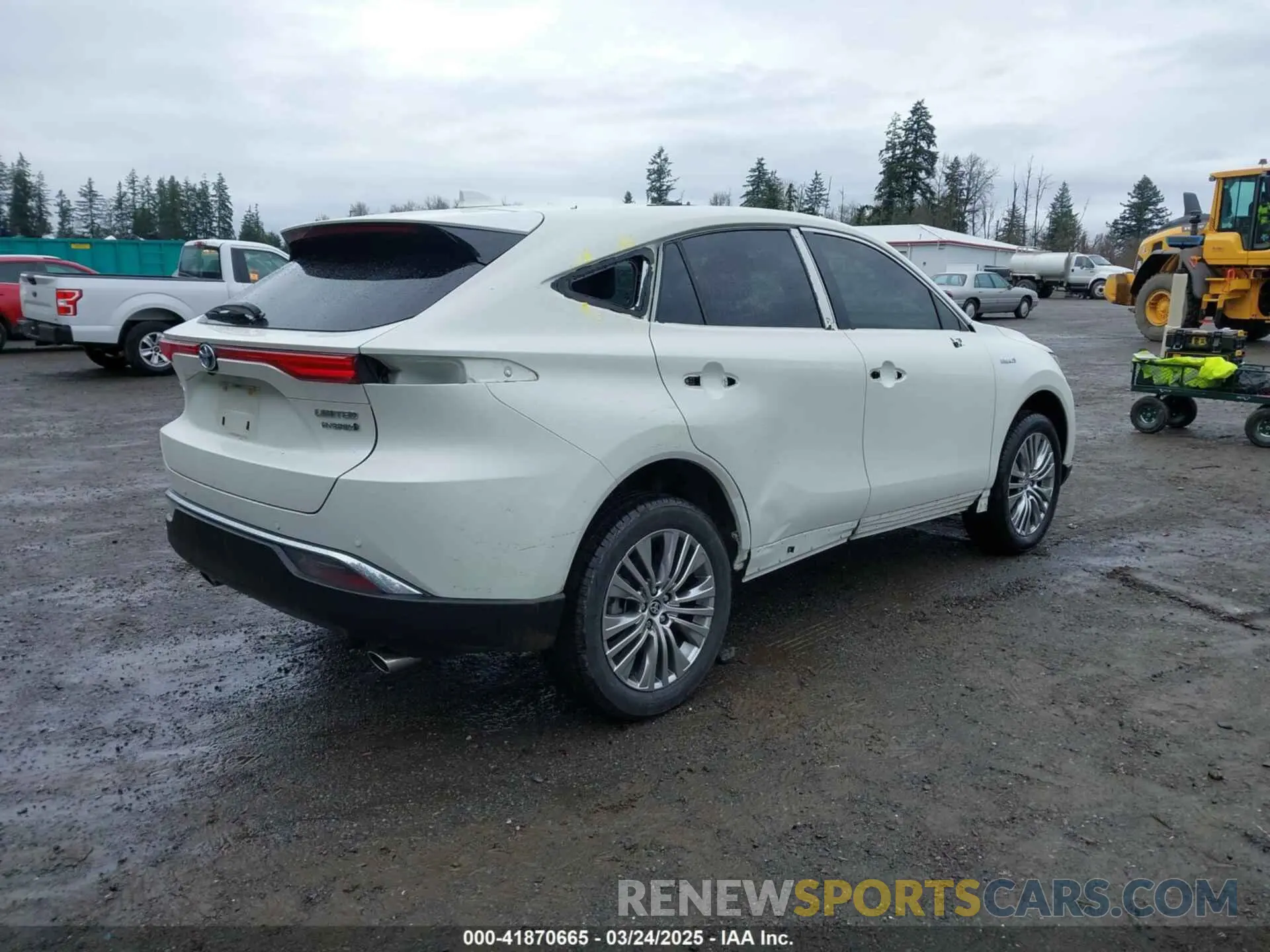 4 Photograph of a damaged car JTEAAAAH1MJ013086 TOYOTA VENZA 2021