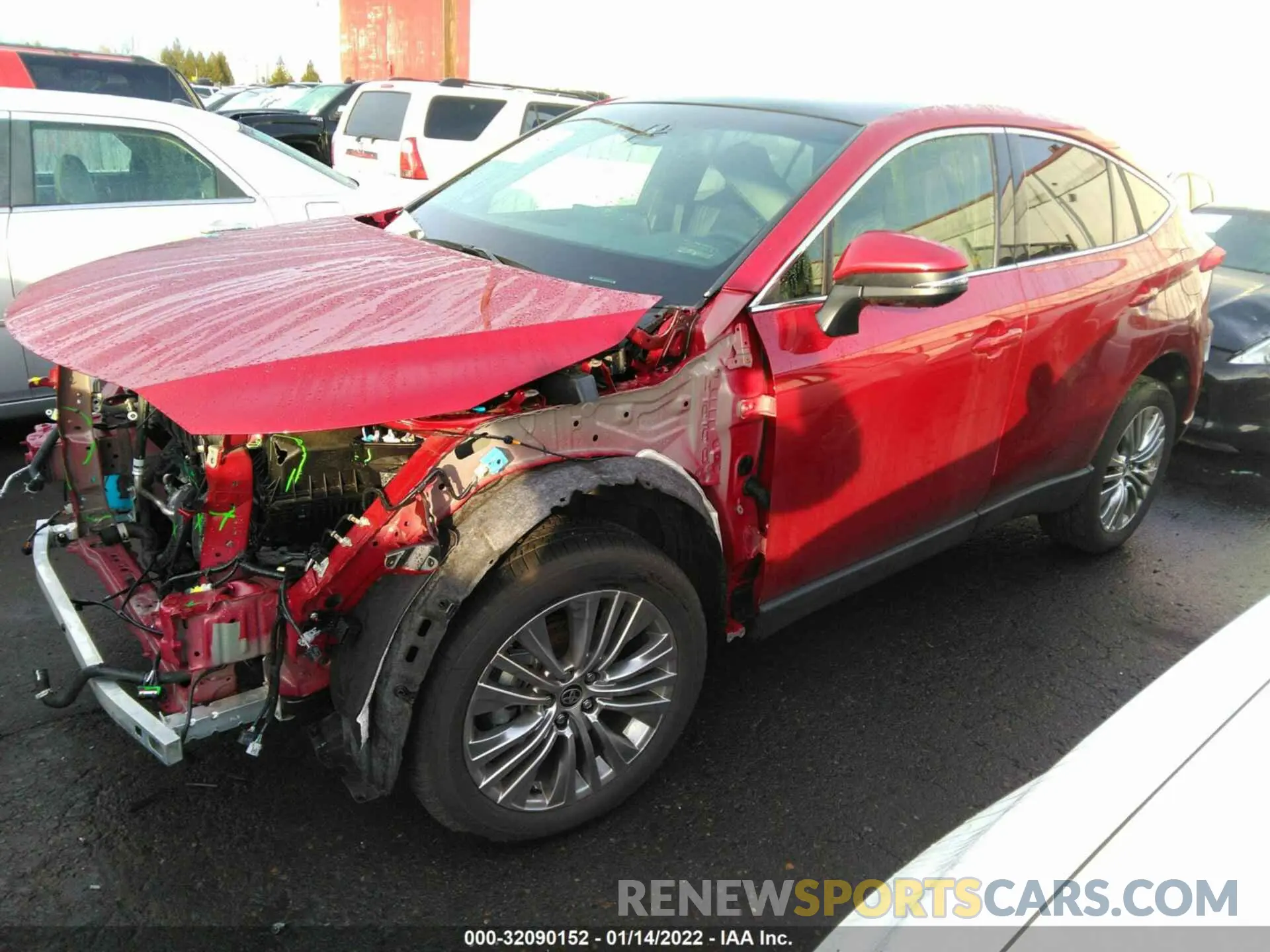2 Photograph of a damaged car JTEAAAAH1MJ020118 TOYOTA VENZA 2021