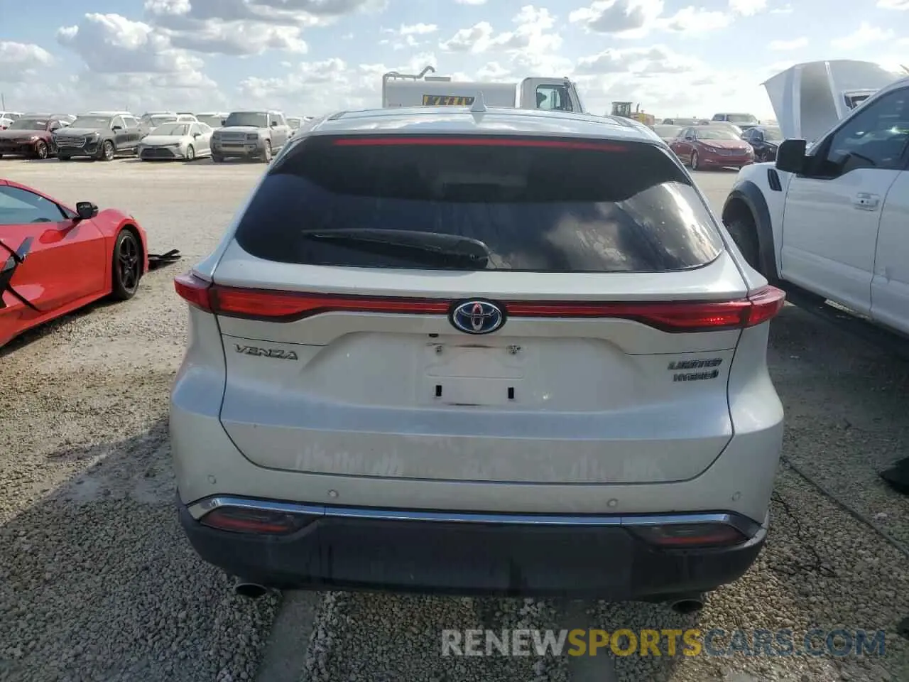 6 Photograph of a damaged car JTEAAAAH1MJ032043 TOYOTA VENZA 2021