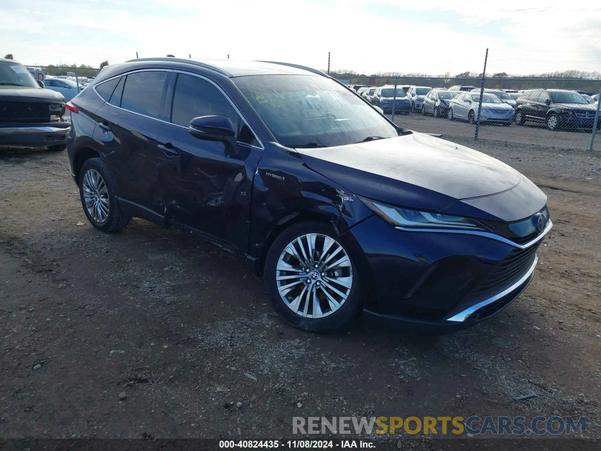 1 Photograph of a damaged car JTEAAAAH1MJ037307 TOYOTA VENZA 2021