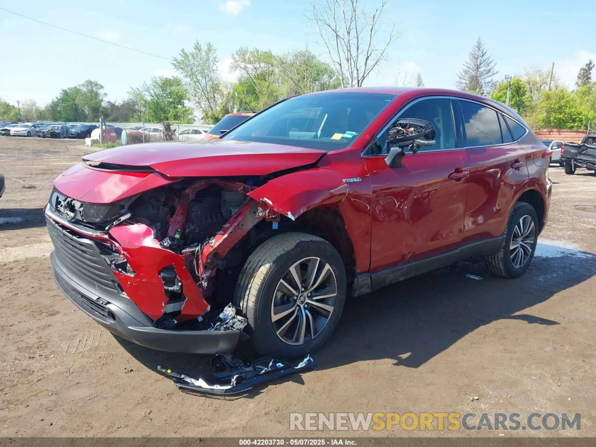 2 Photograph of a damaged car JTEAAAAH1MJ041499 TOYOTA VENZA 2021