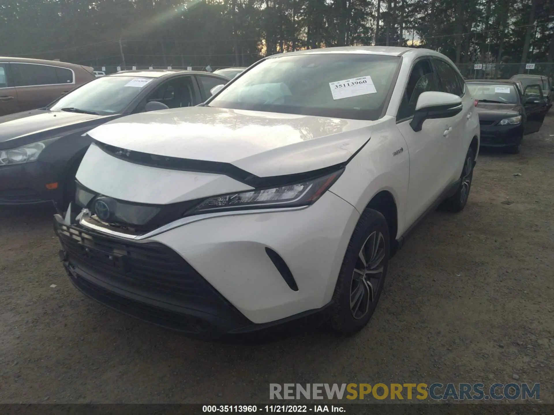 2 Photograph of a damaged car JTEAAAAH1MJ046427 TOYOTA VENZA 2021